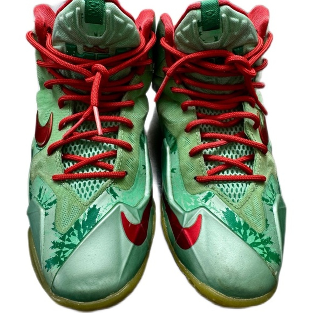 Kids Green and Red Athletic Shoes